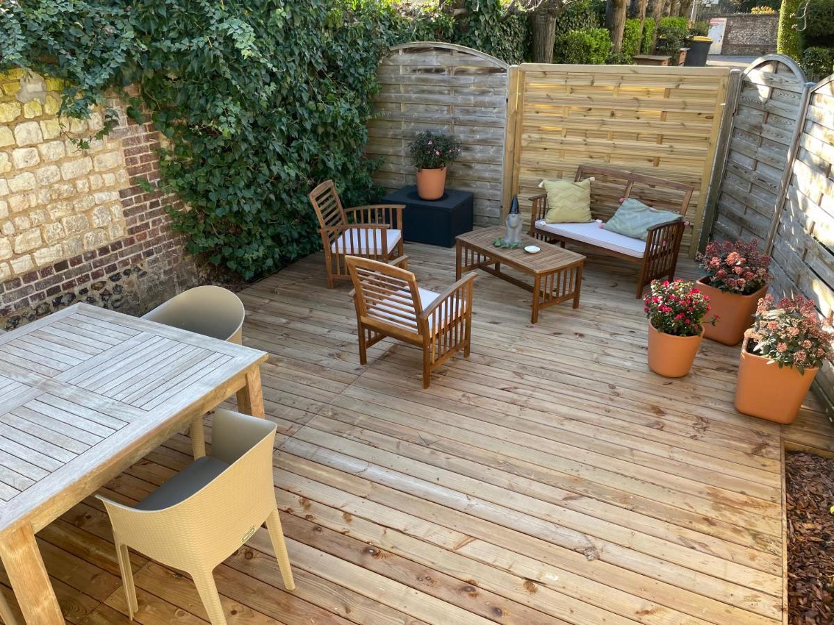 Le 102, Maison Avec Terrasse Et Parking Gare De Rouen Eksteriør billede